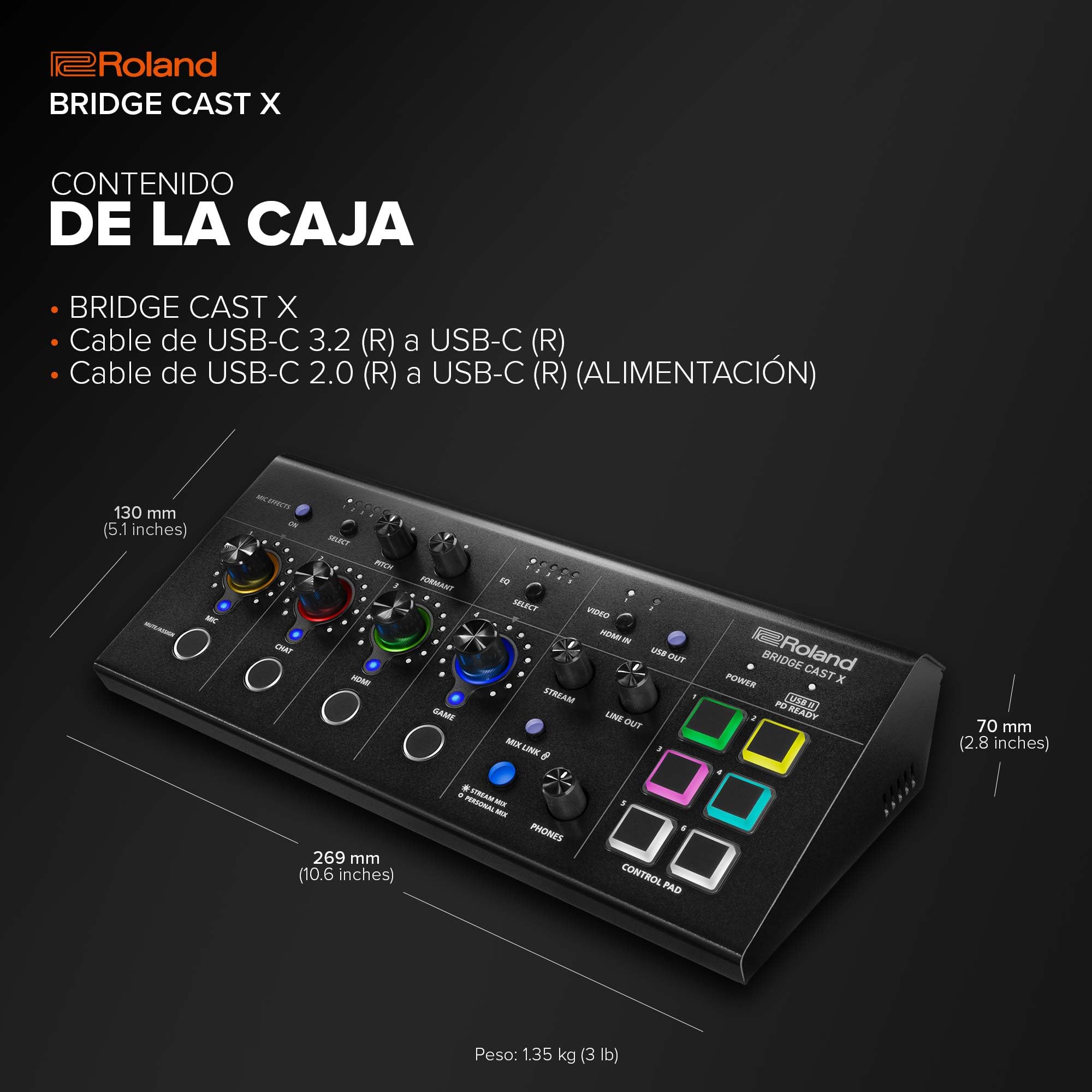 Roland BRIDGE CAST X Dual Bus Gaming Mixer and Video Capture